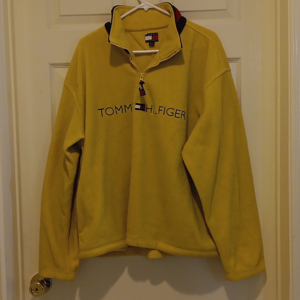 Tommy Hilfiger Mustard Yellow Fleece Jacket